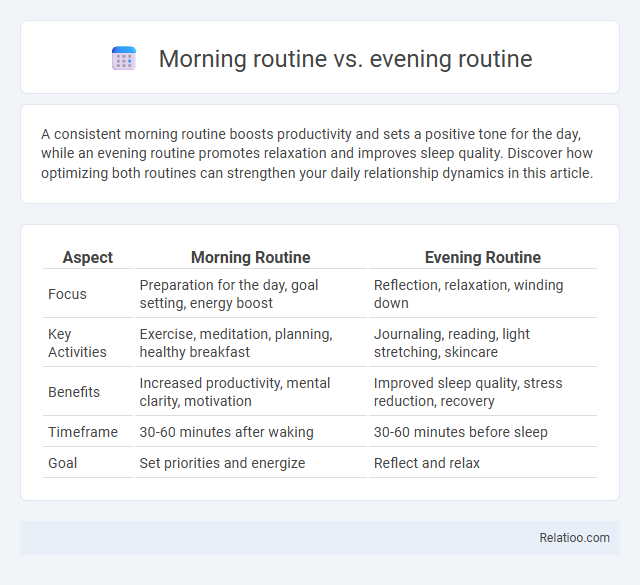 Morning routine vs. evening routine - What is The Difference?