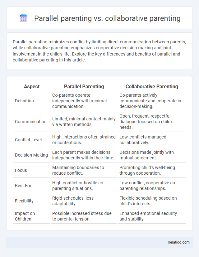 Parallel parenting vs. collaborative parenting - What is The Difference?