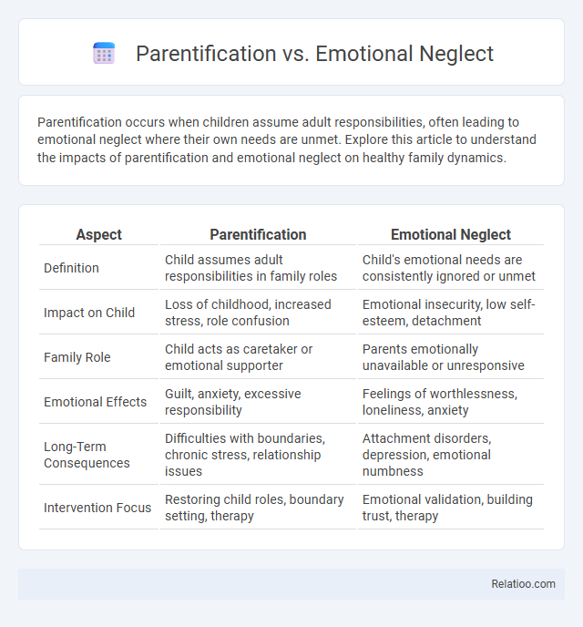 Parentification vs. Emotional Neglect - What is The Difference?