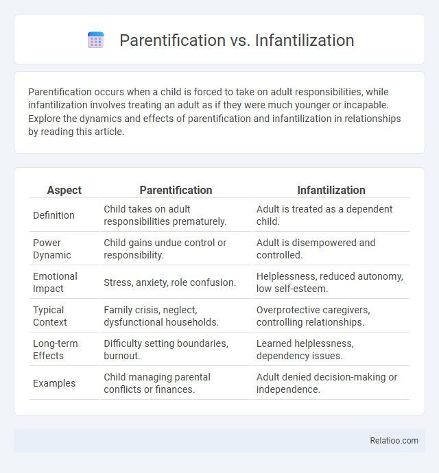 Parentification vs. Infantilization - What is The Difference?