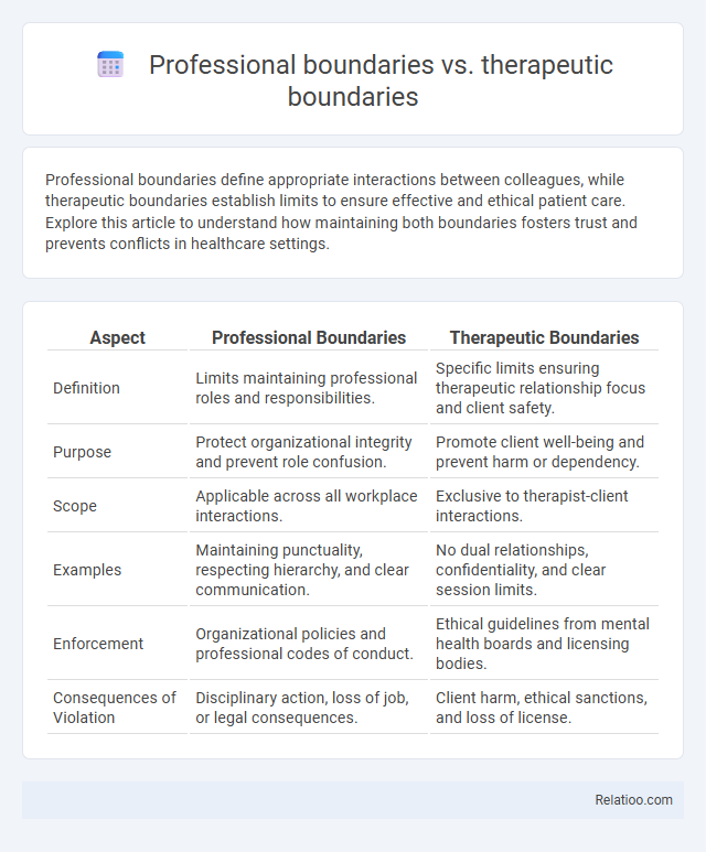 Professional boundaries vs. therapeutic boundaries - What is The Difference?