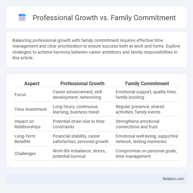 Professional Growth vs. Family Commitment - What is The Difference?