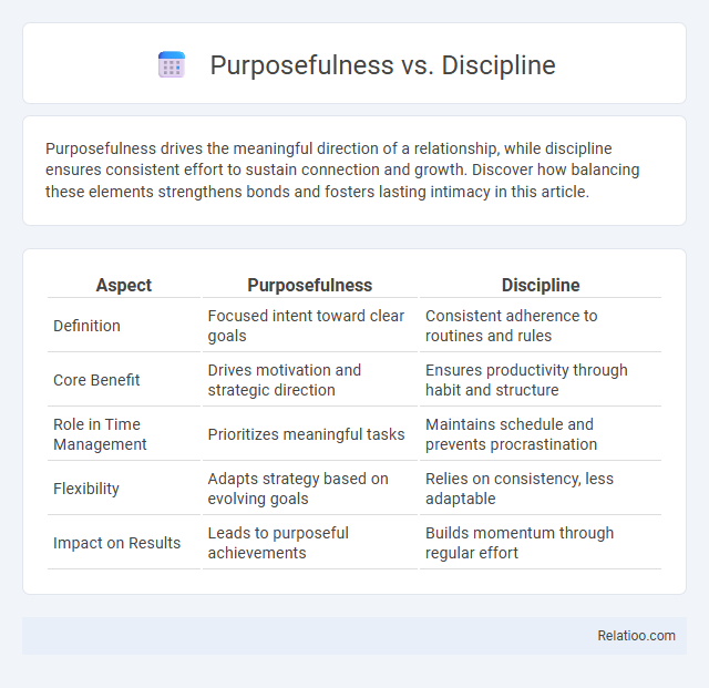 Purposefulness vs. Discipline - What is The Difference?
