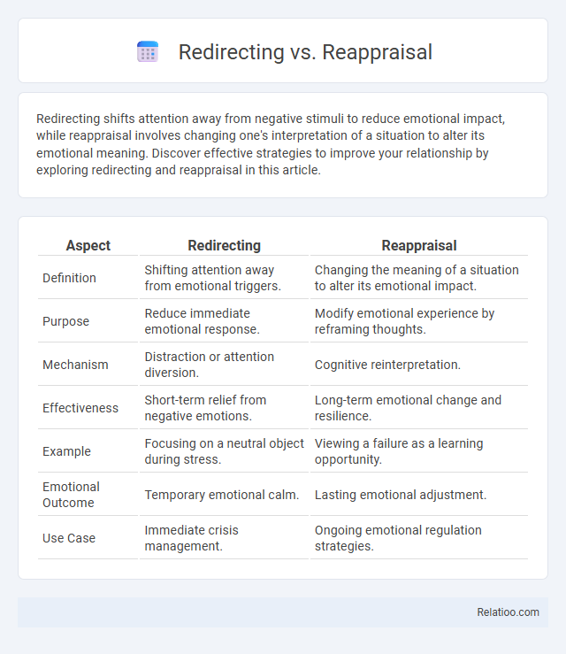 Redirecting vs. Reappraisal - What is The Difference?