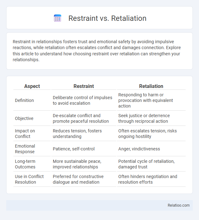Restraint vs. Retaliation - What is The Difference?