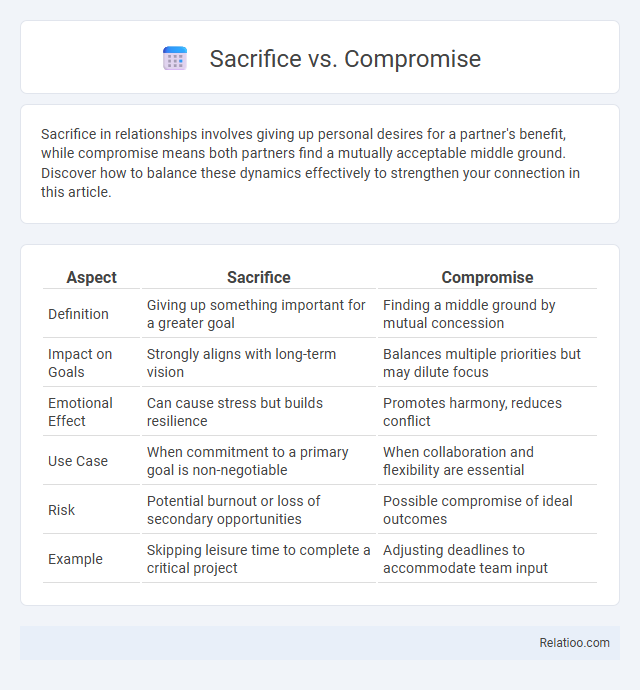 Sacrifice vs. Compromise - What is The Difference?