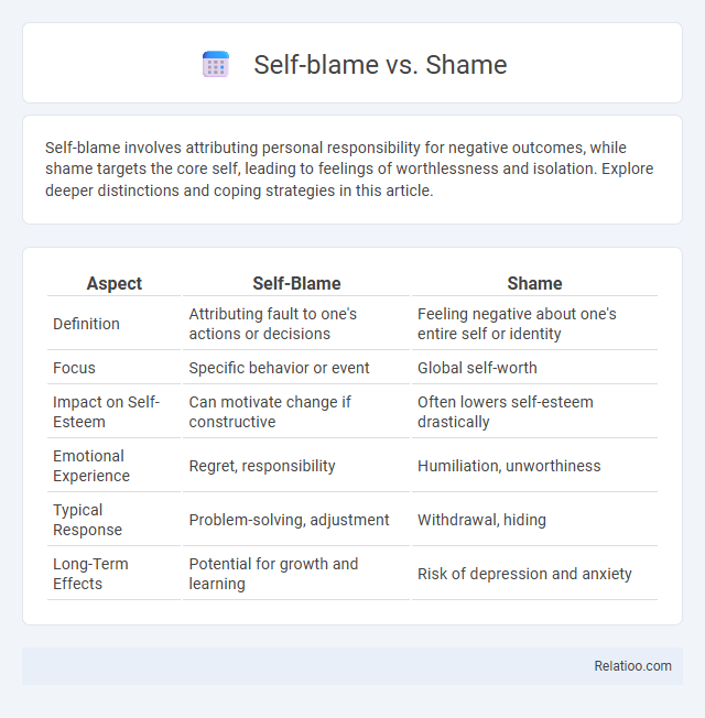 Self-blame vs. Shame - What is The Difference?