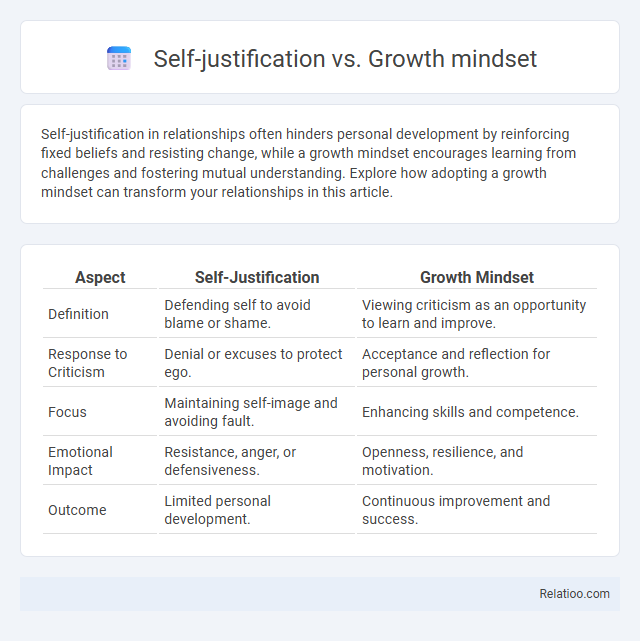 Self-justification vs. Growth mindset - What is The Difference?