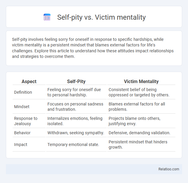 Self-pity vs. Victim mentality - What is The Difference?