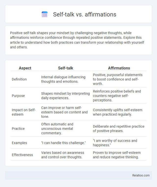 Self-talk vs. affirmations - What is The Difference?