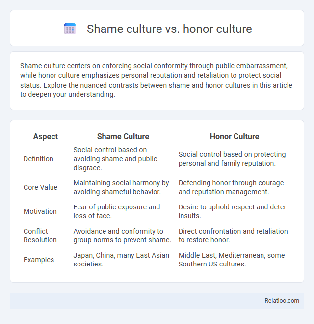 Shame culture vs. honor culture - What is The Difference?