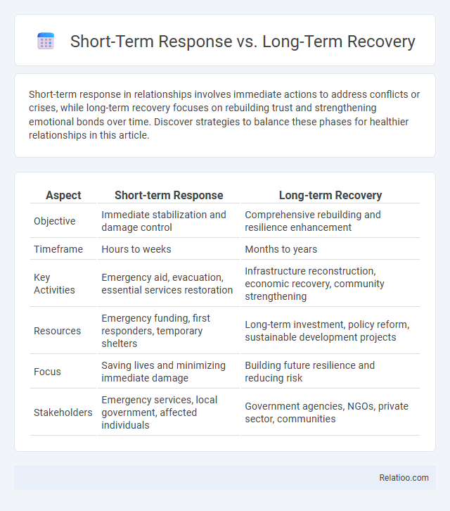 Short-Term Response vs. Long-Term Recovery - What is The Difference?
