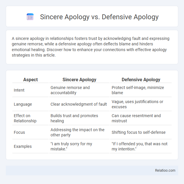 Sincere Apology vs. Defensive Apology - What is The Difference?
