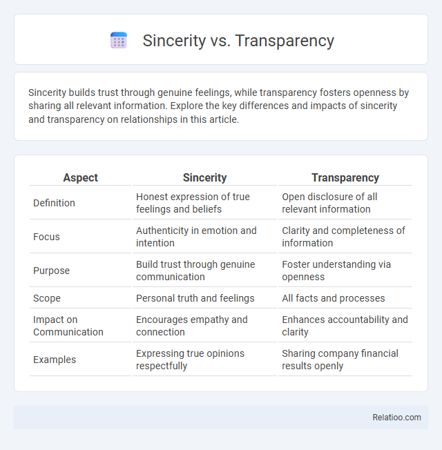 Sincerity vs. Transparency - What is The Difference?