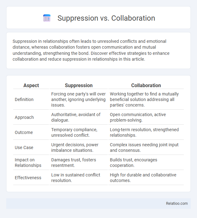 Suppression vs. Collaboration - What is The Difference?