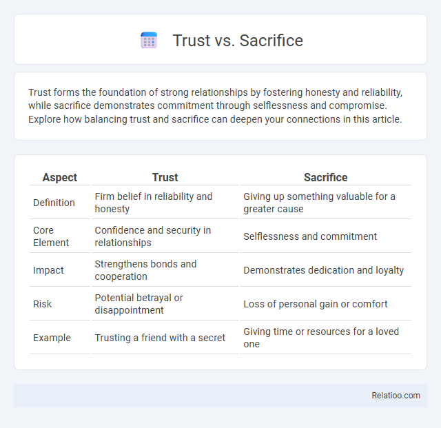 Trust vs. Sacrifice - What is The Difference?