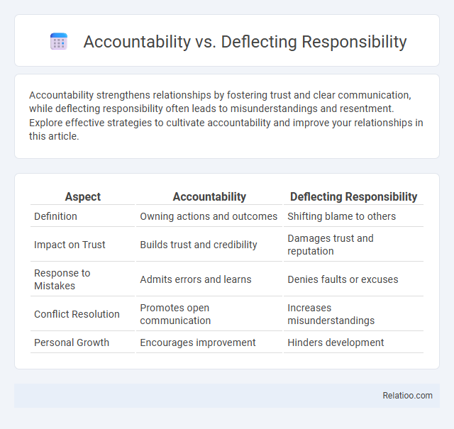 Accountability vs. Deflecting Responsibility - What is The Difference?