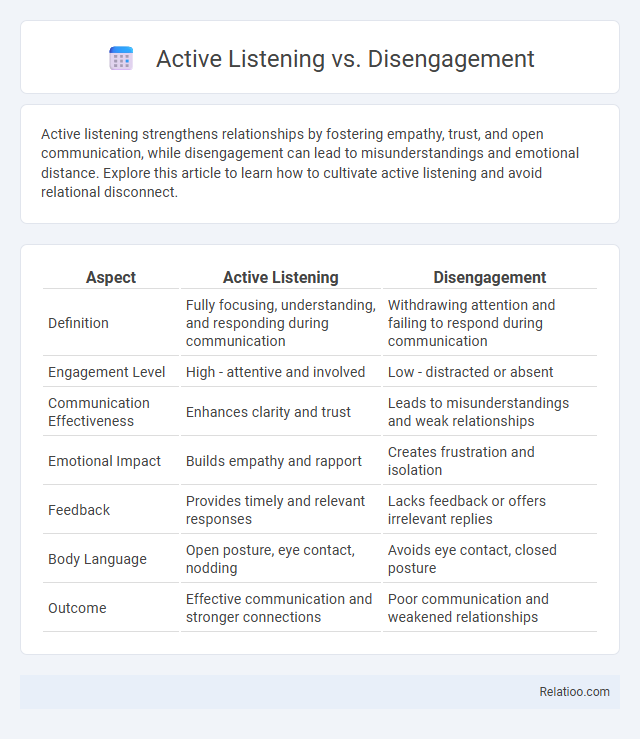 Active Listening vs. Disengagement - What is The Difference?