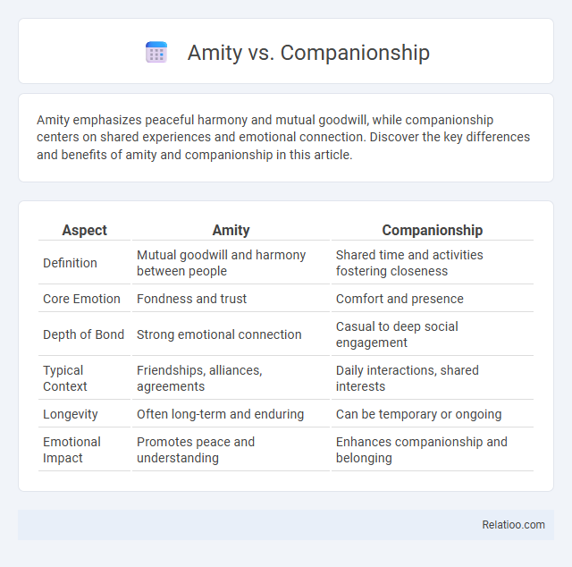 Amity vs. Companionship - What is The Difference?
