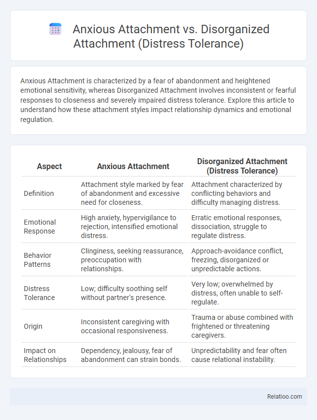 Anxious Attachment vs. Disorganized Attachment (Distress Tolerance) - What is The Difference?