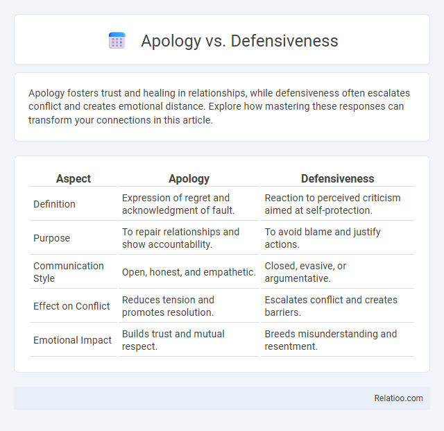 Apology vs. Defensiveness - What is The Difference?