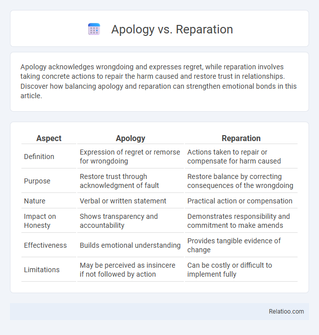 Apology vs. Reparation - What is The Difference?
