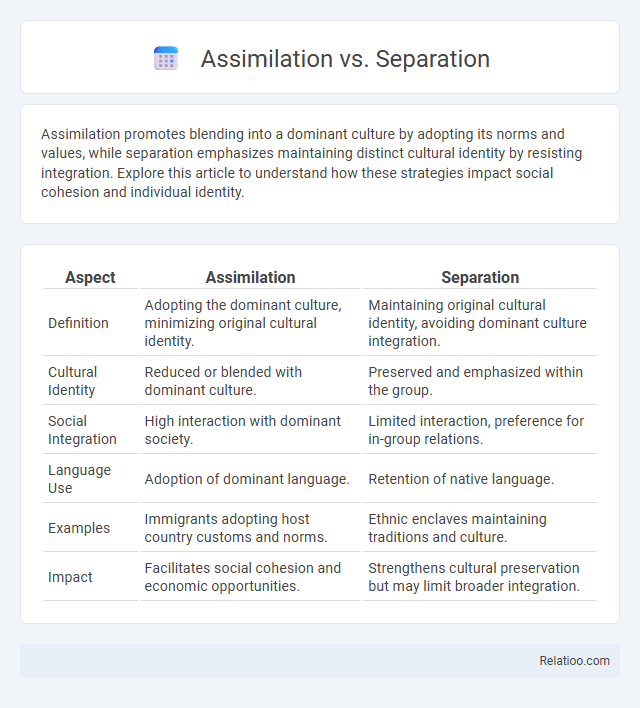 Assimilation vs. Separation - What is The Difference?