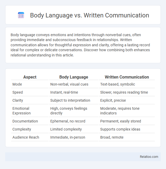 Body Language vs. Written Communication - What is The Difference?