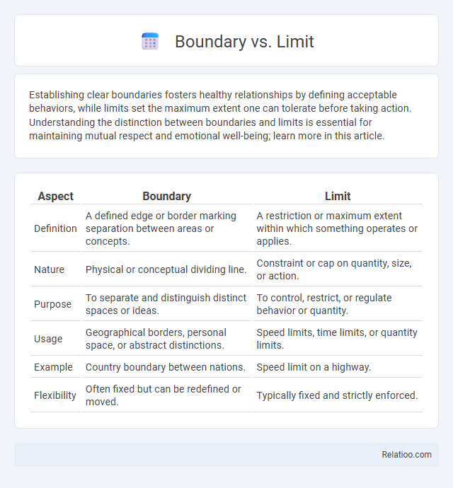 Boundary vs. Limit - What is The Difference?