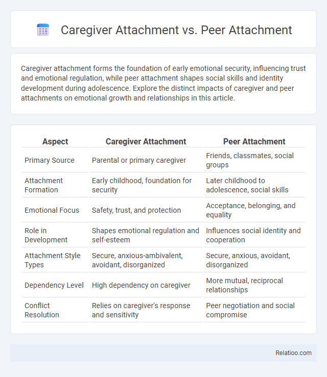 Caregiver Attachment vs. Peer Attachment - What is The Difference?