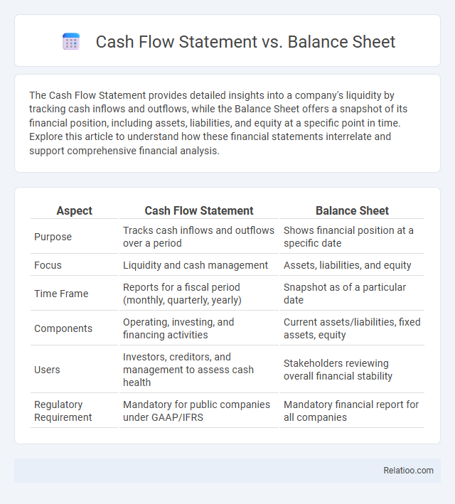 Cash Flow Statement vs. Balance Sheet - What is The Difference?