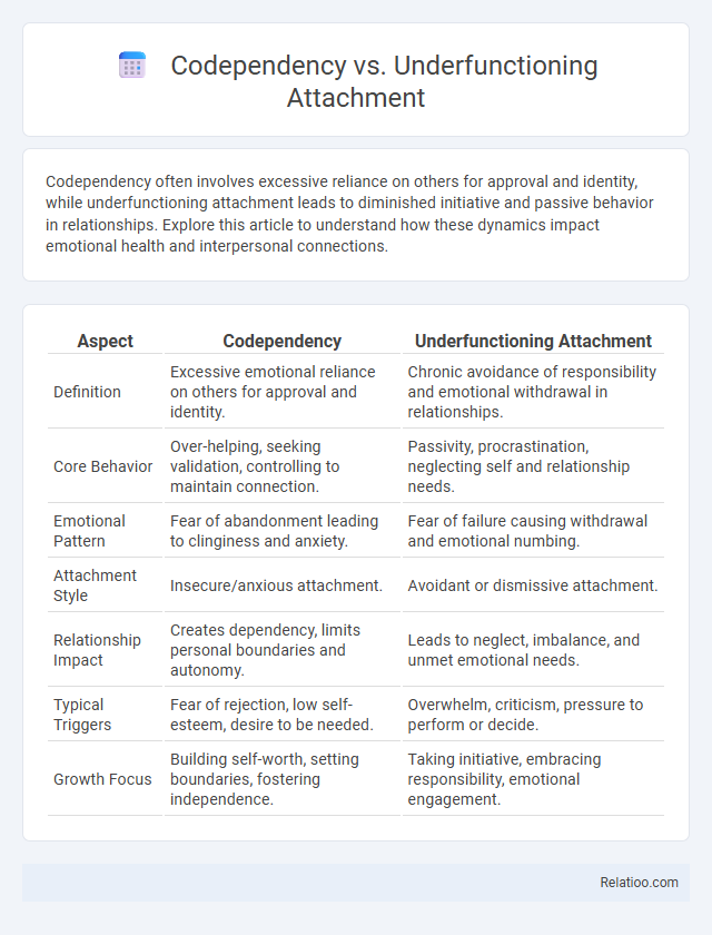 Codependency vs. Underfunctioning Attachment - What is The Difference?