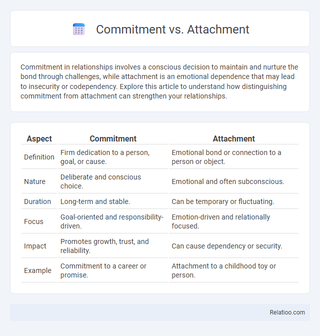 Commitment vs. Attachment - What is The Difference?