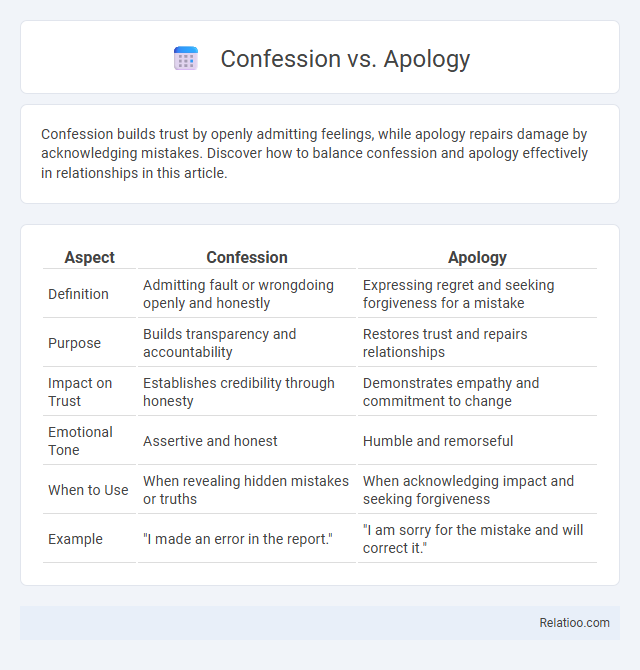 Confession vs. Apology - What is The Difference?