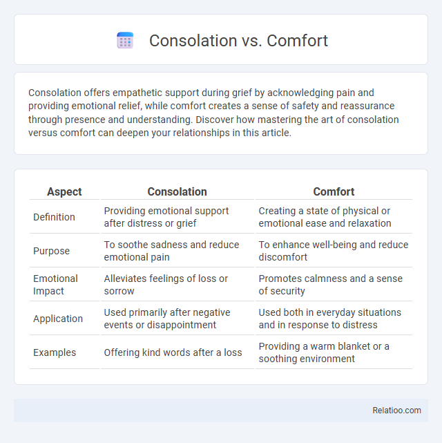 Consolation vs. Comfort - What is The Difference?