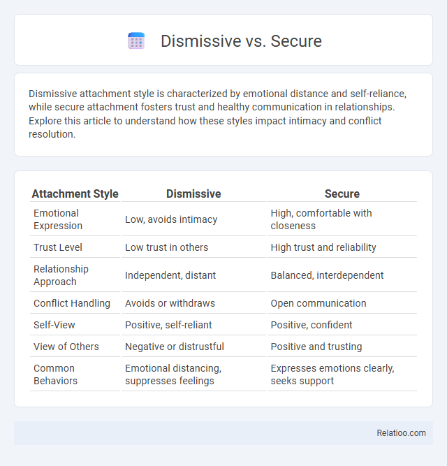 Dismissive vs. Secure - What is The Difference?