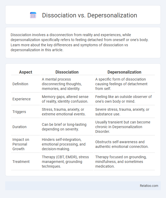 Dissociation vs. Depersonalization - What is The Difference?
