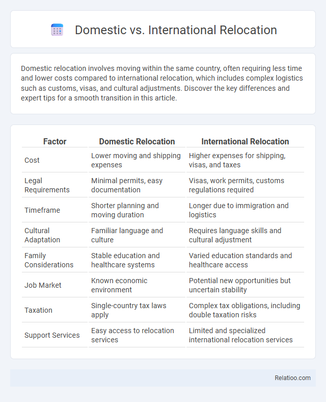 Domestic vs. International Relocation - What is The Difference?
