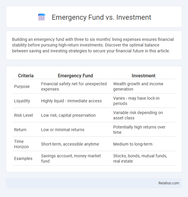 Emergency Fund vs. Investment - What is The Difference?