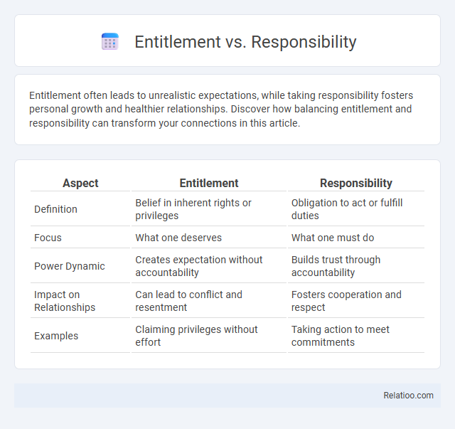 Entitlement vs. Responsibility - What is The Difference?