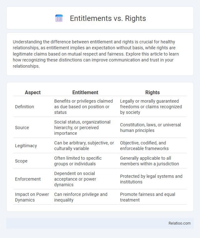 Entitlements vs. Rights - What is The Difference?
