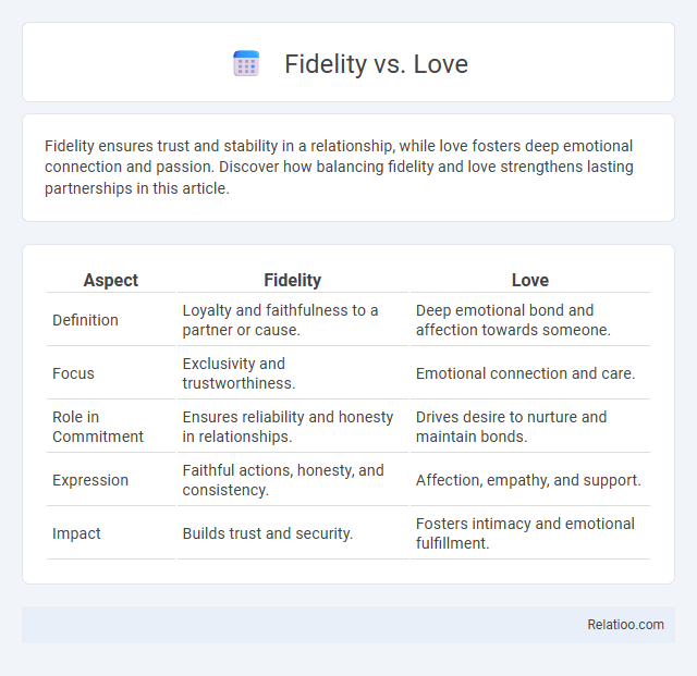 Fidelity vs. Love - What is The Difference?