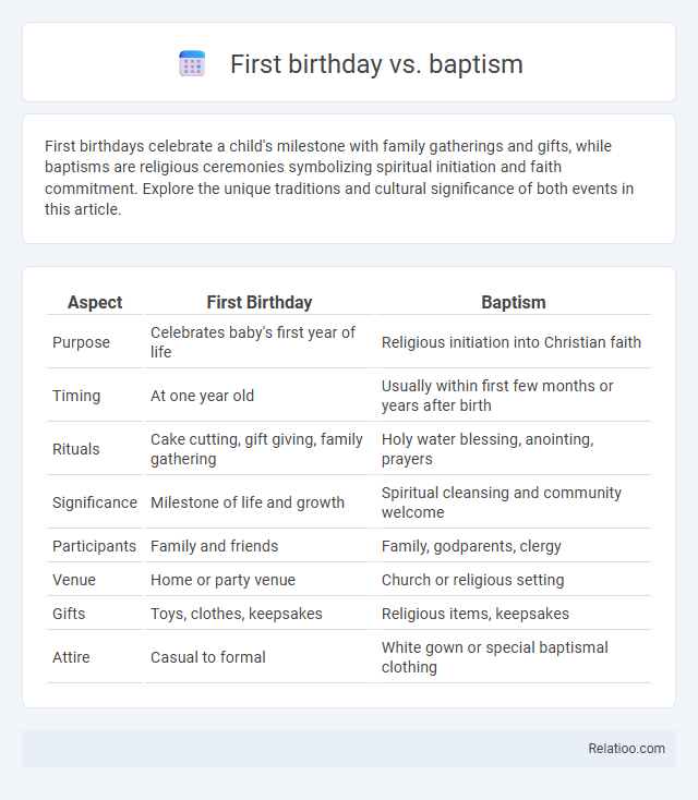 First birthday vs. baptism - What is The Difference?