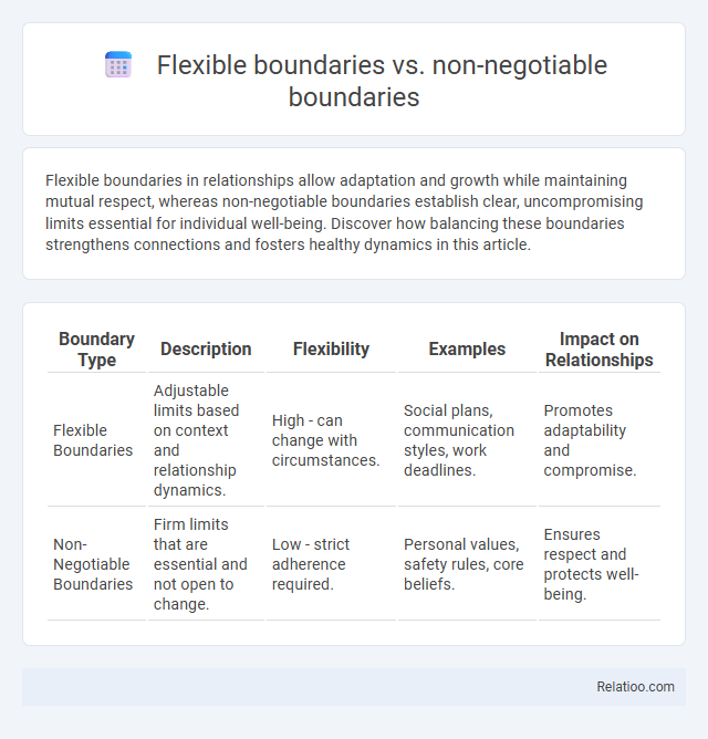 Flexible boundaries vs. non-negotiable boundaries - What is The Difference?