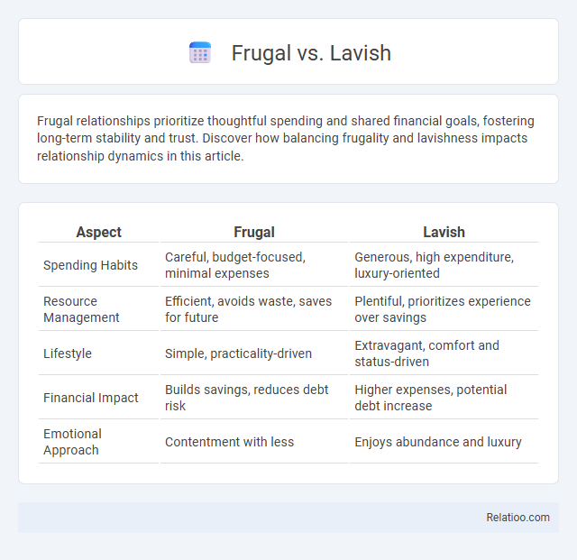 Frugal vs. Lavish - What is The Difference?