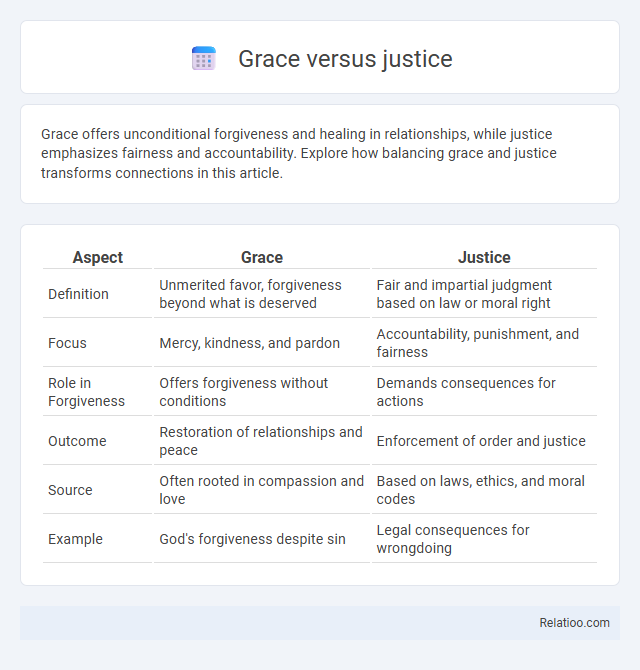 Grace versus justice - What is The Difference?