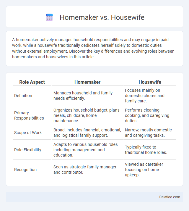 Homemaker vs. Housewife - What is The Difference?