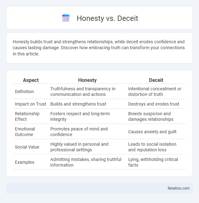 Honesty vs. Deceit - What is The Difference?