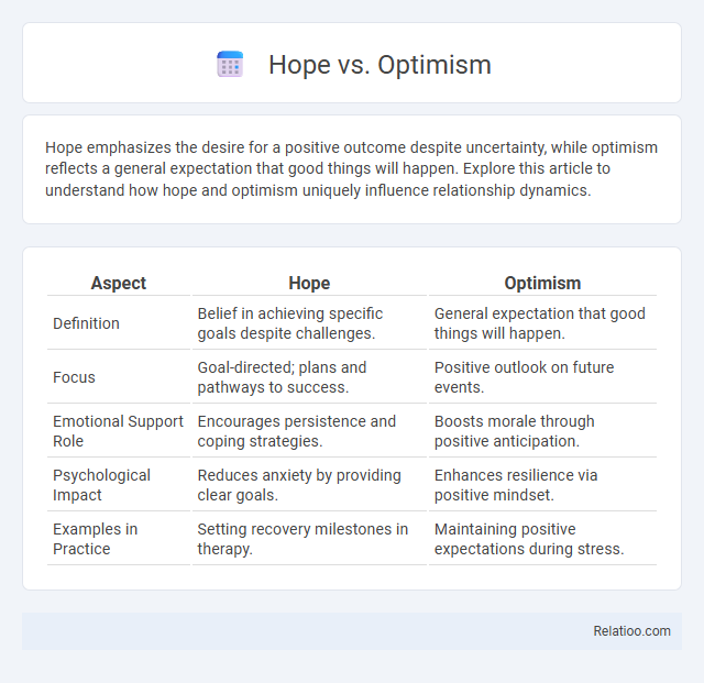 Hope vs. Optimism - What is The Difference?