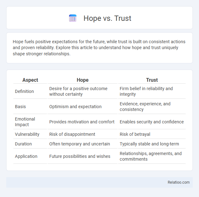 Hope vs. Trust - What is The Difference?
